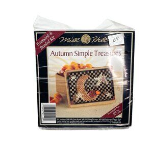 Vintage Mill Hill Treasured & Beaded Box Kit Moonlight Fun MHST10 NEW